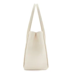 Isabel Bernard Honoré Cloe Midi crème leren handtas van kalfsleer New