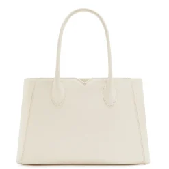 Isabel Bernard Honoré Cloe Midi crème leren handtas van kalfsleer New