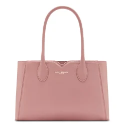 Isabel Bernard Honoré Cloe Midi roze leren handtas van kalfsleer Online