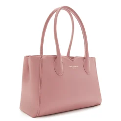 Isabel Bernard Honoré Cloe Midi roze leren handtas van kalfsleer Online