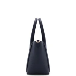 Isabel Bernard Honoré Cloe Mini blauwe leren handtas van kalfsleer Flash Sale