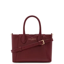 Isabel Bernard Honoré Cloe Mini bordeaux leren handtas van kalfsleer Cheap