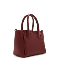Isabel Bernard Honoré Cloe Mini bordeaux leren handtas van kalfsleer Cheap