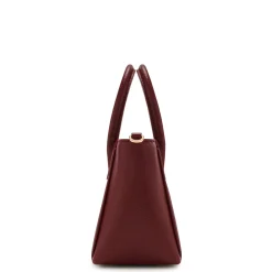Isabel Bernard Honoré Cloe Mini bordeaux leren handtas van kalfsleer Cheap