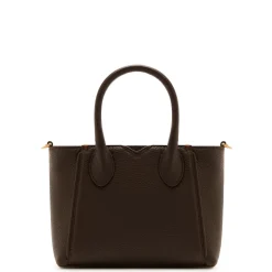 Isabel Bernard Honoré Cloe Mini bruine leren handtas van kalfsleer Sale