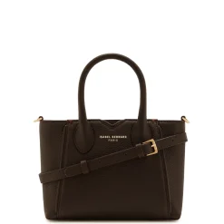 Isabel Bernard Honoré Cloe Mini bruine leren handtas van kalfsleer Sale