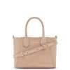 Isabel Bernard Honoré Cloe Mini croco beige leren handtas van kalfsleer New