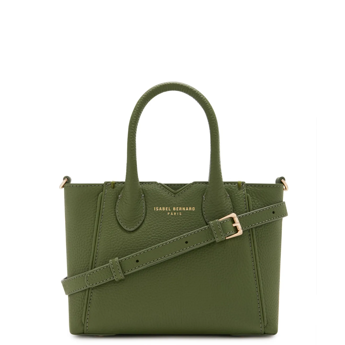 Isabel Bernard Honoré Cloe Mini groene leren handtas van kalfsleer Hot