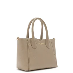 Isabel Bernard Honoré Cloe Mini taupe leren handtas van kalfsleer Shop