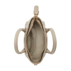 Isabel Bernard Honoré Cloe Mini taupe leren handtas van kalfsleer Shop