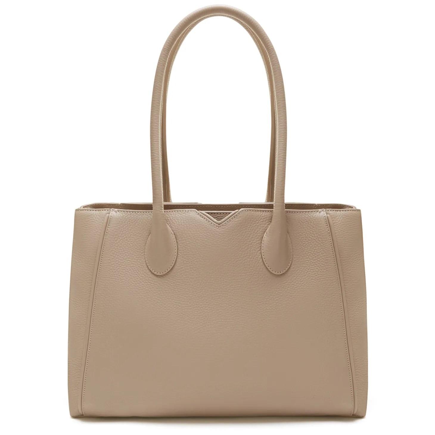 Isabel Bernard Honoré Cloe taupe leren handtas van kalfsleer Best Sale
