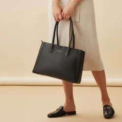 Isabel Bernard Honoré Cloe zwarte leren handtas van kalfsleer Best