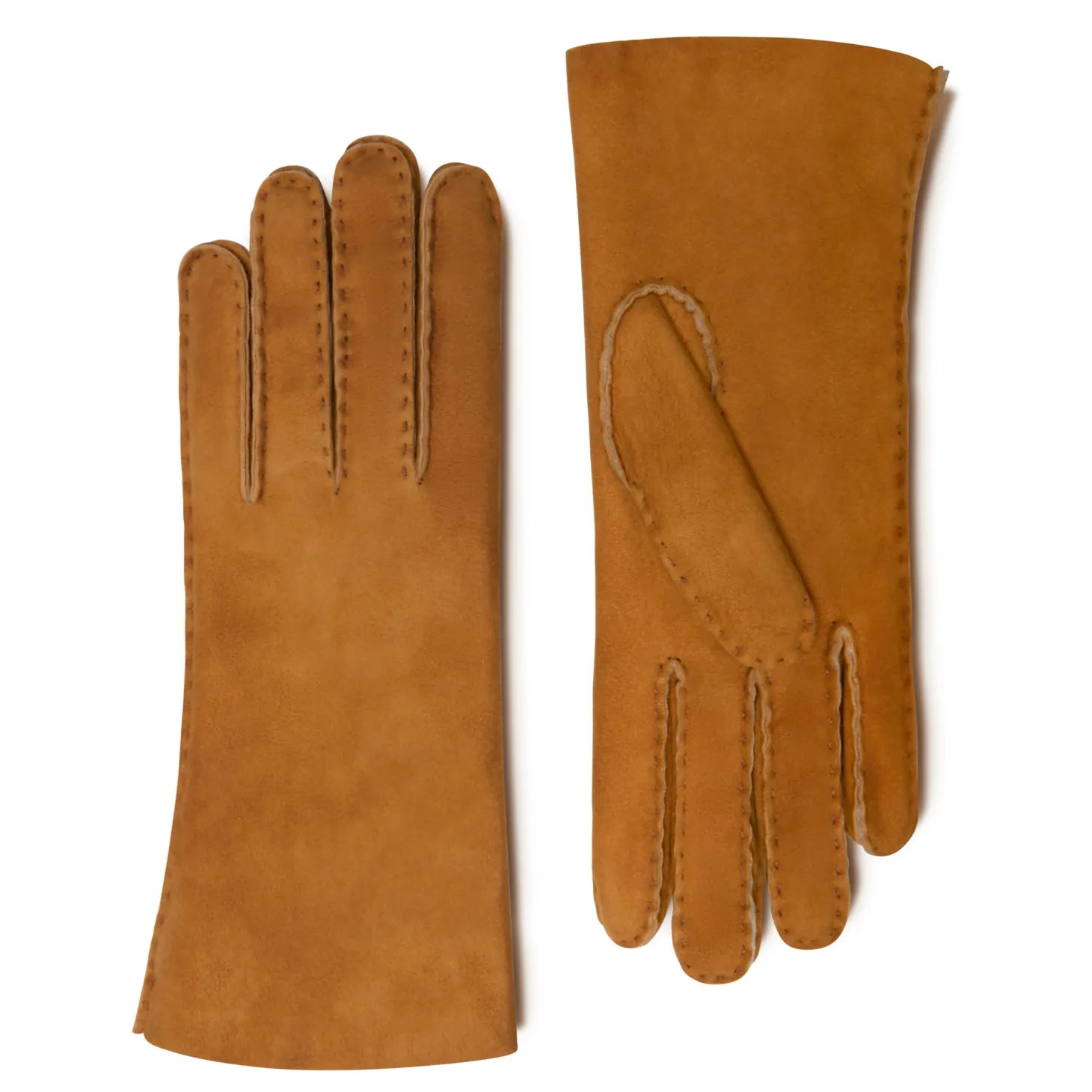 Isabel Bernard Honoré Eleanor cognac leren handschoenen van geitenleer Online