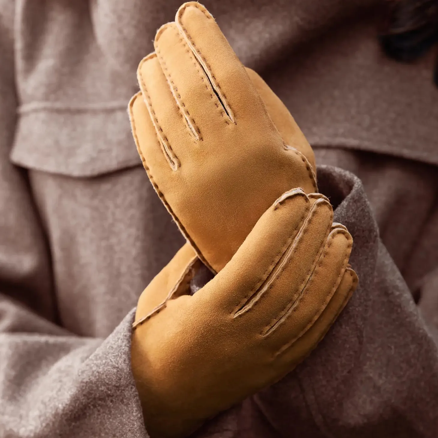 Isabel Bernard Honoré Eleanor cognac leren handschoenen van geitenleer Online