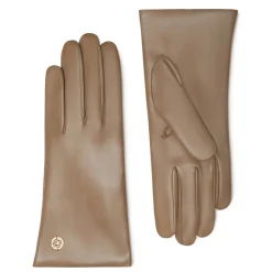 Isabel Bernard Honoré Eleanor taupe leren handschoenen van geitenleer Fashion