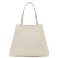 Isabel Bernard Honoré Francine crème leren shopper van kalfsleer New