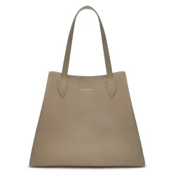 Isabel Bernard Honoré Francine taupe leren shopper van kalfsleer Cheap