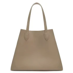 Isabel Bernard Honoré Francine taupe leren shopper van kalfsleer Cheap