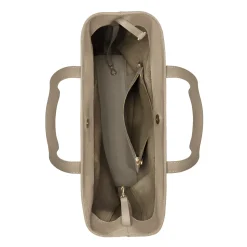 Isabel Bernard Honoré Francine taupe leren shopper van kalfsleer Cheap