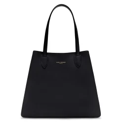 Isabel Bernard Honoré Francine zwarte leren shopper van kalfsleer Sale