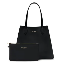 Isabel Bernard Honoré Francine zwarte leren shopper van kalfsleer Sale