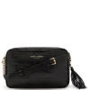 Isabel Bernard Honoré Lucie croco zwarte leren crossbody tas van kalfsleer Outlet