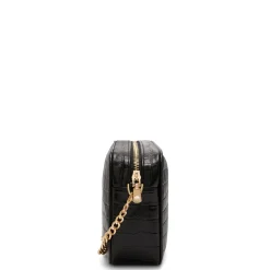 Isabel Bernard Honoré Lucie croco zwarte leren crossbody tas van kalfsleer Outlet
