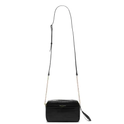 Isabel Bernard Honoré Lucie croco zwarte leren crossbody tas van kalfsleer Outlet