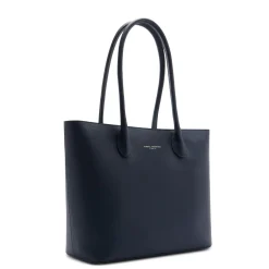 Isabel Bernard Honoré Lysanne blauwe leren shopper van kalfsleer Best
