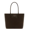 Isabel Bernard Honoré Lysanne bruine leren shopper van kalfsleer New