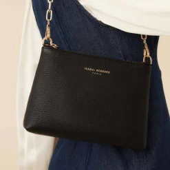 Isabel Bernard Honoré Misra zwarte leren schoudertas van kalfsleer Flash Sale