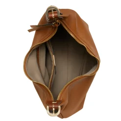 Isabel Bernard Honoré Muriel cognac leren schoudertas van kalfsleer Sale