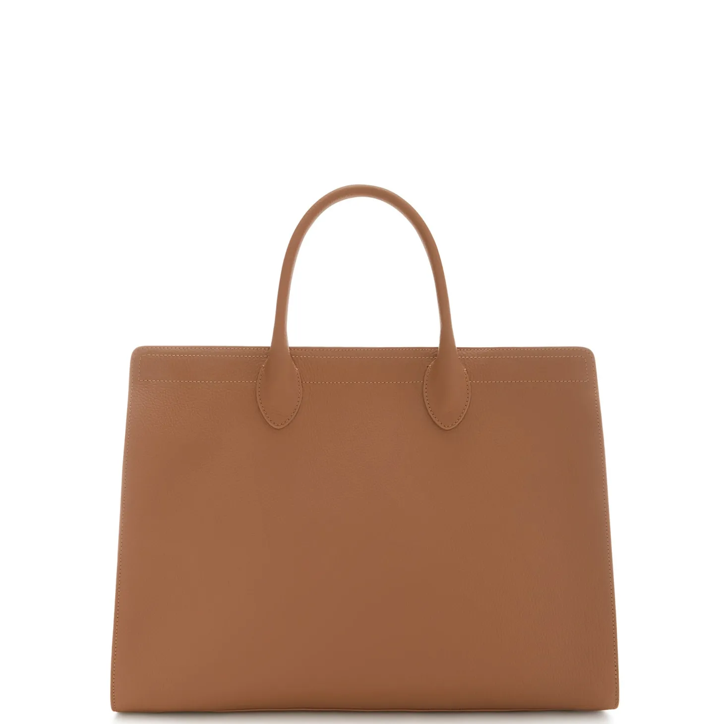 Isabel Bernard Honoré Nadine camel leren handtas van kalfsleer met laptopvak Fashion