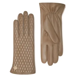 Isabel Bernard Honoré Rosette taupe leren handschoenen van geitenleer Cheap