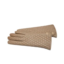 Isabel Bernard Honoré Rosette taupe leren handschoenen van geitenleer Cheap