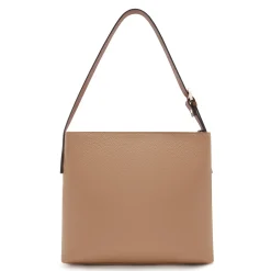 Isabel Bernard Honoré Adriane Midi beige leren schoudertas van kalfsleer Cheap