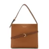 Isabel Bernard Honoré Adriane Midi cognac leren schoudertas van kalfsleer Flash Sale