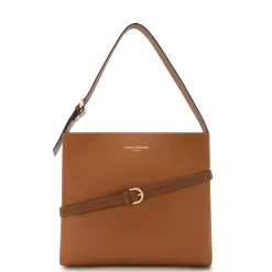 Isabel Bernard Honoré Adriane Midi cognac leren schoudertas van kalfsleer Flash Sale