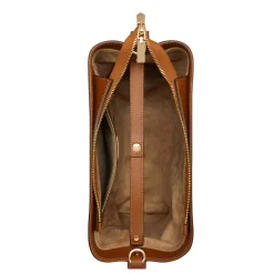 Isabel Bernard Honoré Adriane Midi cognac leren schoudertas van kalfsleer Flash Sale