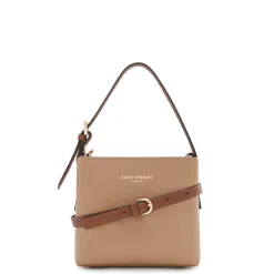 Isabel Bernard Honoré Adriane Mini beige leren handtas van kalfsleer Online