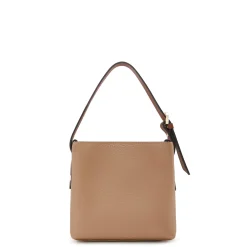 Isabel Bernard Honoré Adriane Mini beige leren handtas van kalfsleer Online