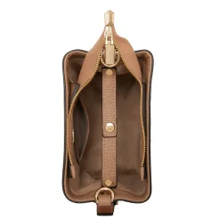 Isabel Bernard Honoré Adriane Mini beige leren handtas van kalfsleer Online