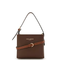 Isabel Bernard Honoré Adriane Mini bruine leren handtas van kalfsleer Shop
