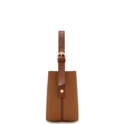 Isabel Bernard Honoré Adriane Mini cognac leren handtas van kalfsleer Hot