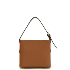 Isabel Bernard Honoré Adriane Mini cognac leren handtas van kalfsleer Hot