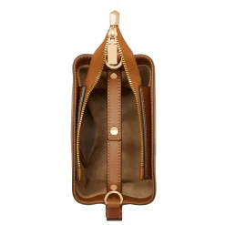 Isabel Bernard Honoré Adriane Mini cognac leren handtas van kalfsleer Hot