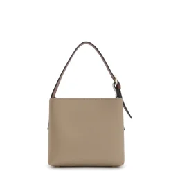 Isabel Bernard Honoré Adriane Mini taupe leren handtas van kalfsleer Cheap
