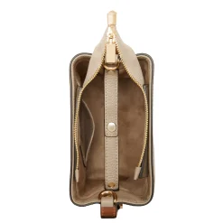 Isabel Bernard Honoré Adriane Mini taupe leren handtas van kalfsleer Cheap