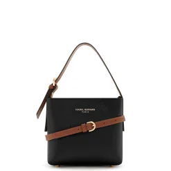 Isabel Bernard Honoré Adriane Mini zwarte leren handtas van kalfsleer Discount