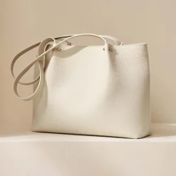 Isabel Bernard Honoré Nata crème leren shopper van kalfsleer Flash Sale